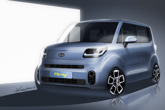 기아자동차 레이 상품성 개선모델 렌더링.<기아자동차 제공>